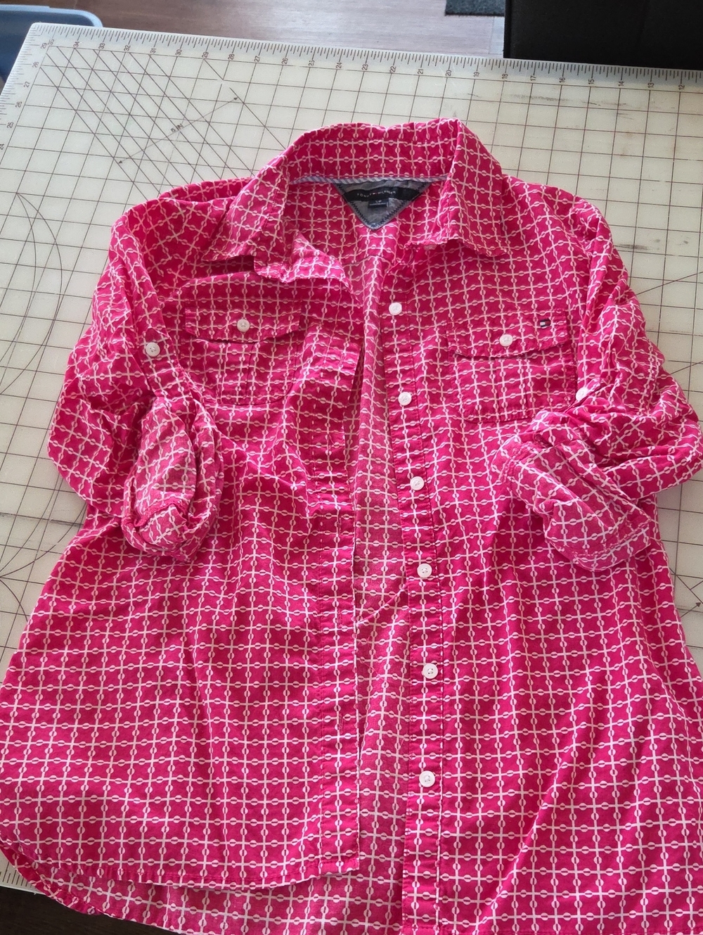 Ladies Tommy Hilfiger Long Sleeve Fitted Shirt